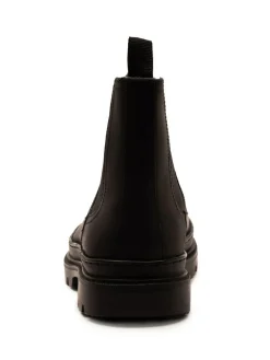 Hot Off The Hook Black Harrison Slip On Chelsea Leather Boots