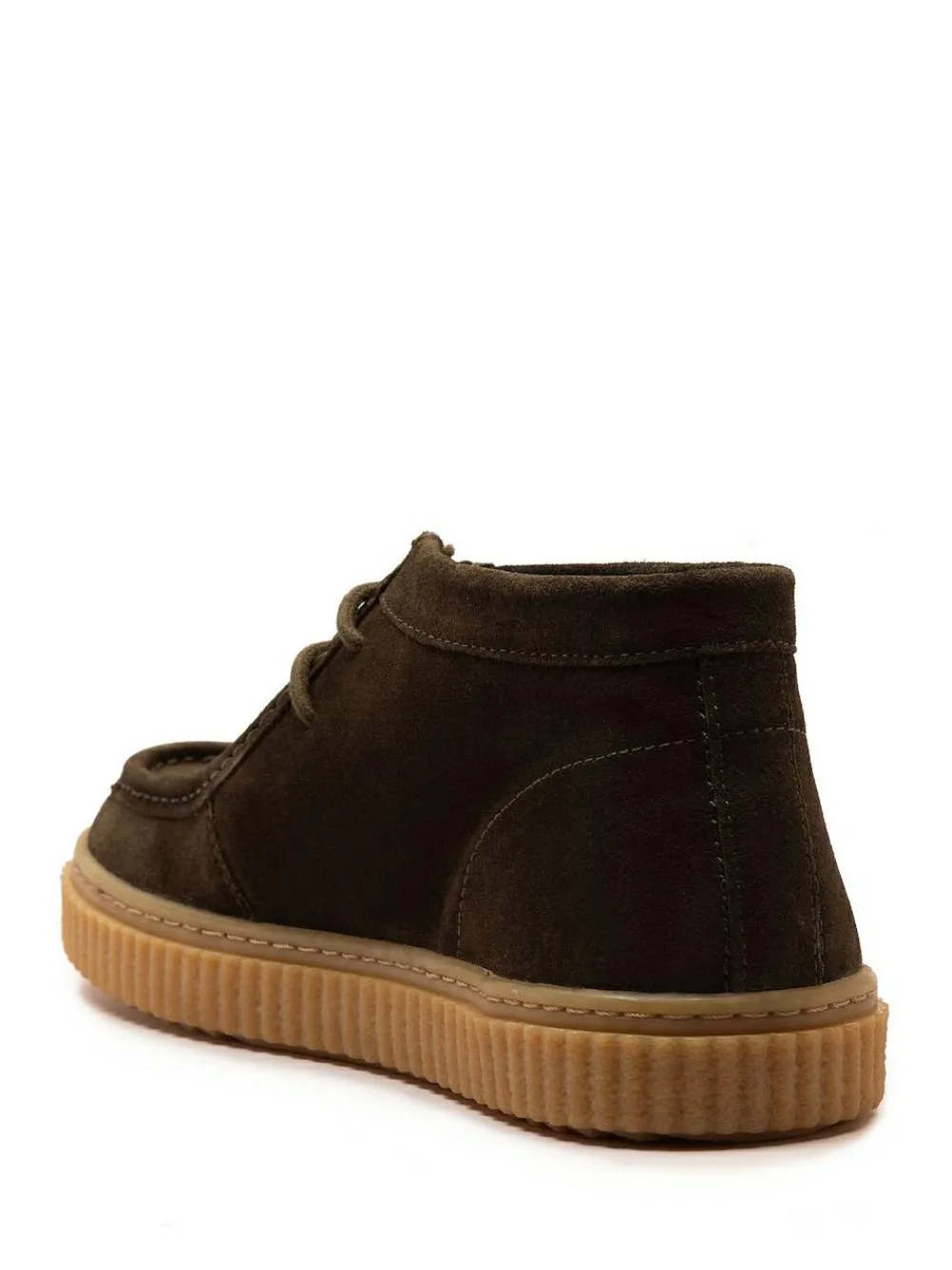 Clearance Off The Hook Bolan Suede Leather Lace Up Casual Ankle Boots Brown
