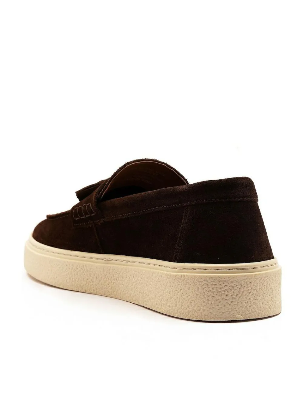 Best Off The Hook Rory Suede Tassel Loafers with Flat Sole Brown