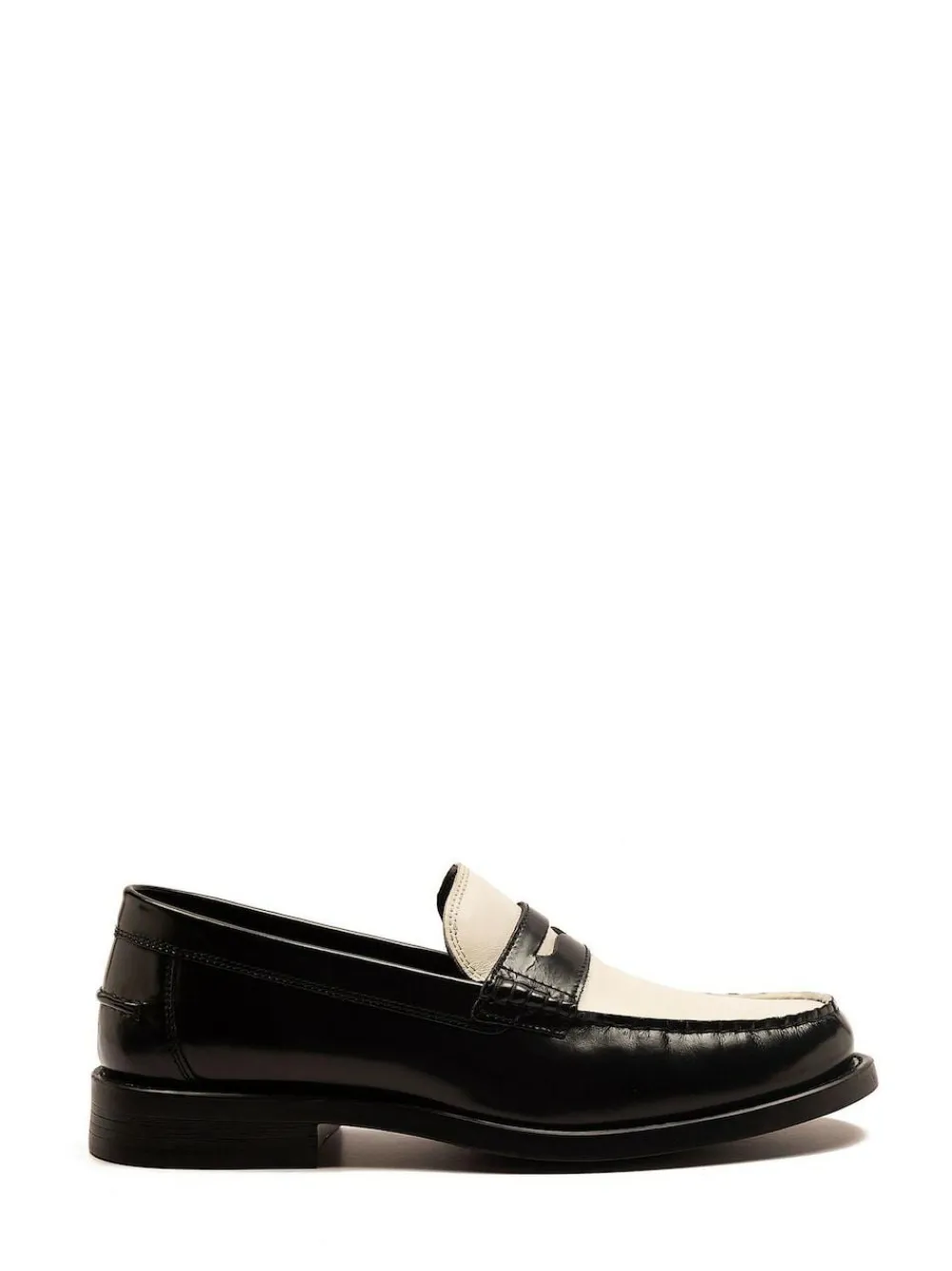 Clearance Off The Hook Monro Loafer Formal Casual Slip-On Leather Shoes White