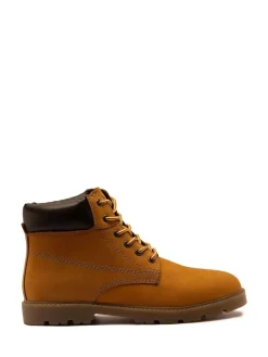 Off The Hook Solo Leather Lace Up Casual Ankle Boots^BOY Boots|Boots