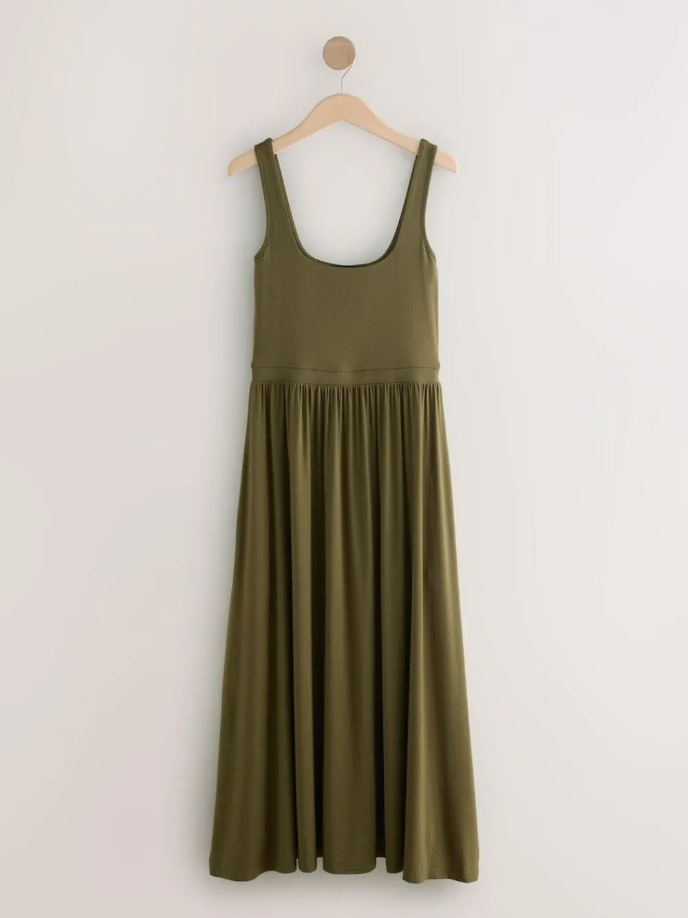 Sale Next Jersey Waisted Summer Dress Olive Green