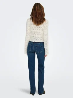 ONLY Blush Mid Rise Straight Leg Jeans With Super Stretch^Women Jeans|Jeans