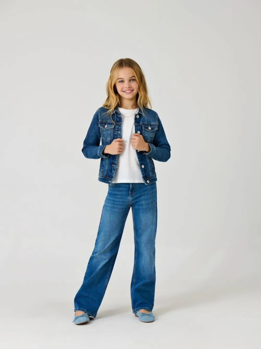 Best ONLY KIDS Blue Wide Leg Comfort Stretch Jeans