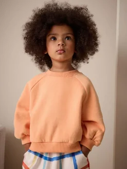 Next Orange Crew Neck Sweatshirt (3mths-7yrs)^ Sweatshirts & Hoodies|Nightwear