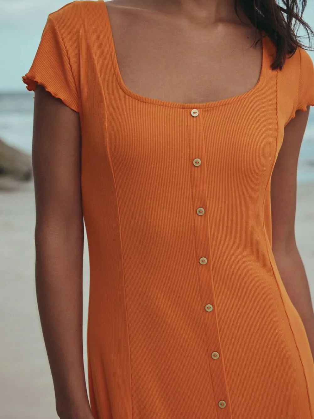 Next Short Sleeve Jersey Button Through Maxi Dress^Women Maxi Dresses