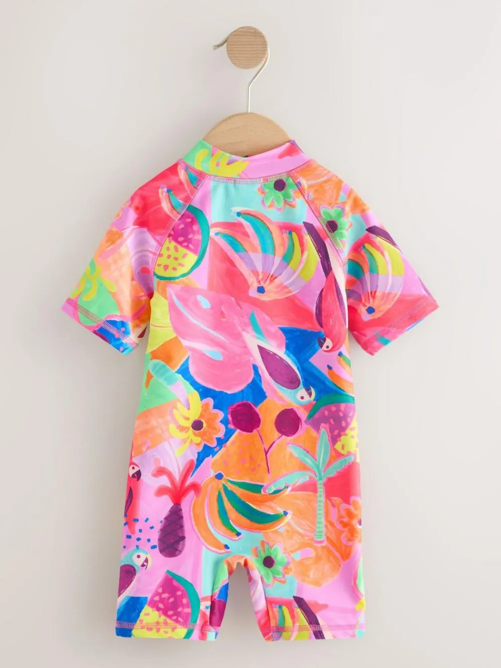 Sale Next Orange Tropical Sunsafe Swimsuit (3mths-10yrs)