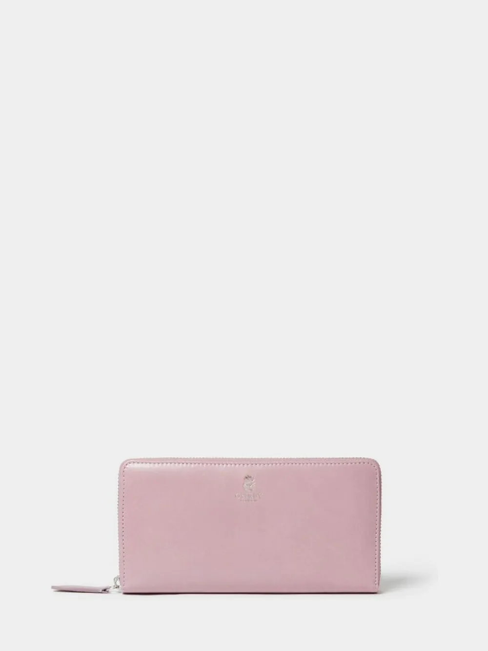 Osprey London The Wentworth Large Leather Zip Around Purse Purple
