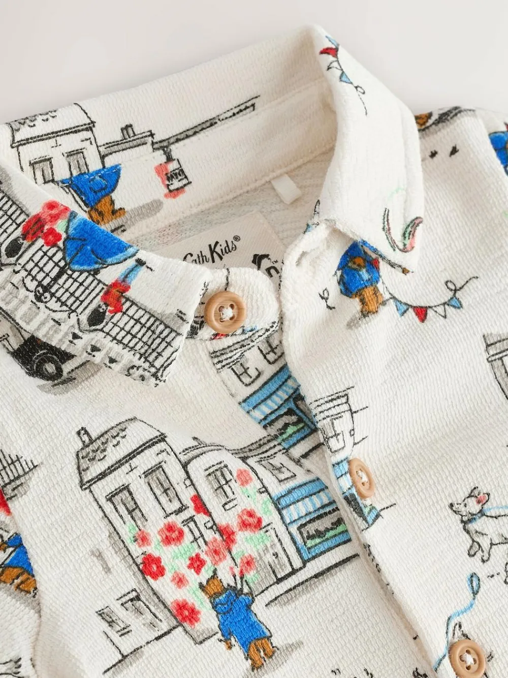 Hot Next 100% Cotton Cath Kidston Romper Paddington Bear Collared Baby