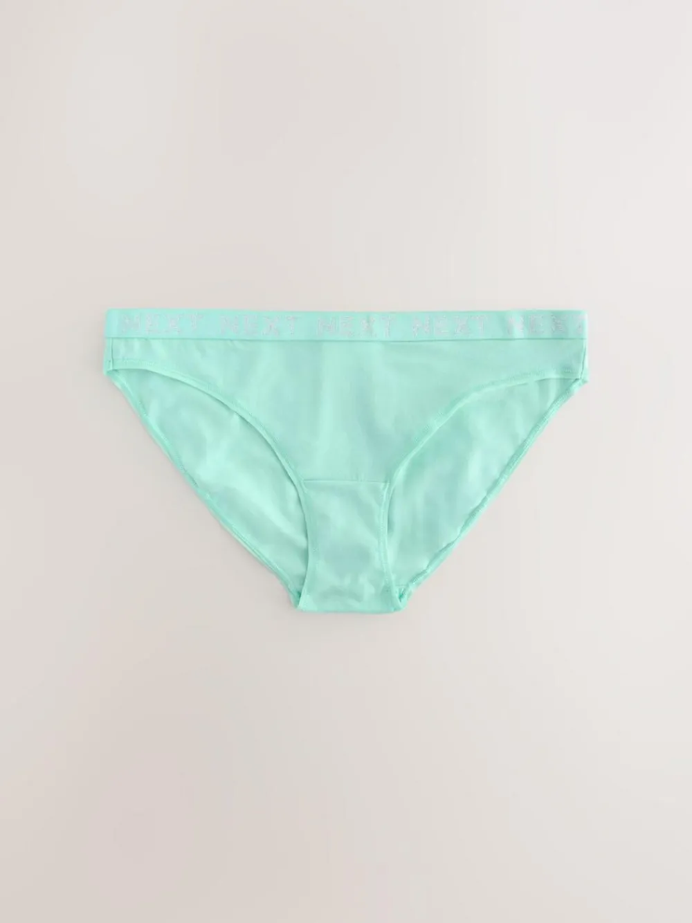 Discount Next Pastel High Leg Cotton Logo Knickers 4 Pack