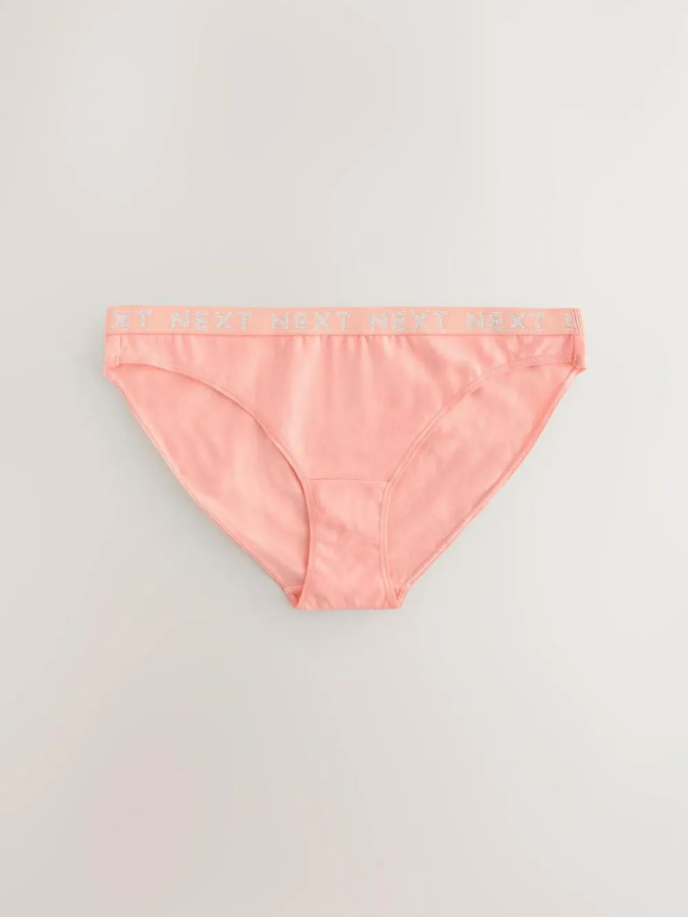 Discount Next Pastel High Leg Cotton Logo Knickers 4 Pack