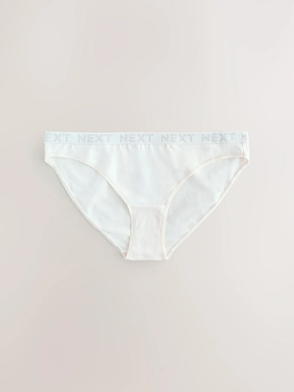 Discount Next Pastel High Leg Cotton Logo Knickers 4 Pack