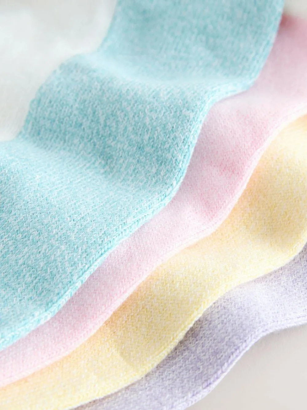 Best Next Pastel Marl Footbed Trainer Socks 4 Pack