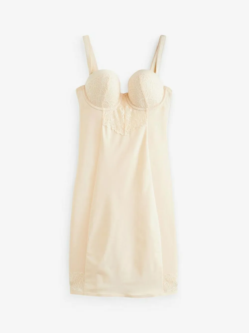 Sale Next Firm Tummy Control Cupped Lace Slip Pastel Rose Nude