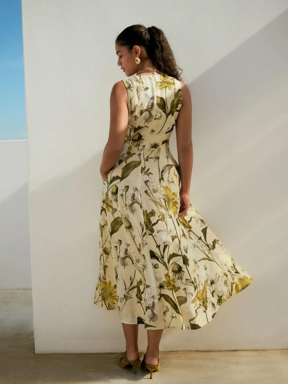 Next Sleeveless Column A-Line Maxi Dress^Women Maxi Dresses