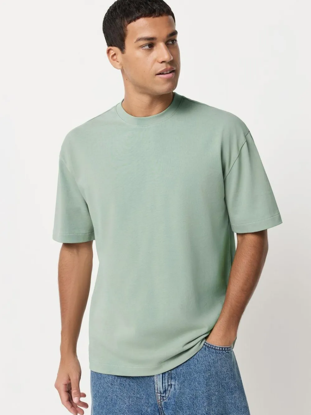 Next Relaxed Fit Heavyweight T-Shirts 5 Pack^ Nightwear|Tops & T-Shirts