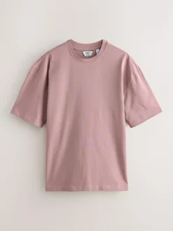 Next Relaxed Fit Heavyweight T-Shirts 5 Pack^ Nightwear|Tops & T-Shirts