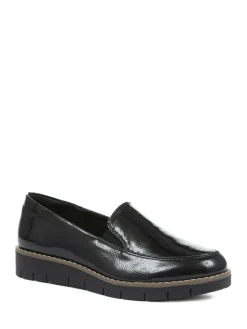 Pavers Black Ladies Slip-On Shoes^Women Flats