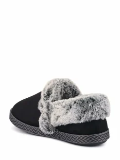 Pavers Warm Lined Memory Foam Slippers^Women Slippers