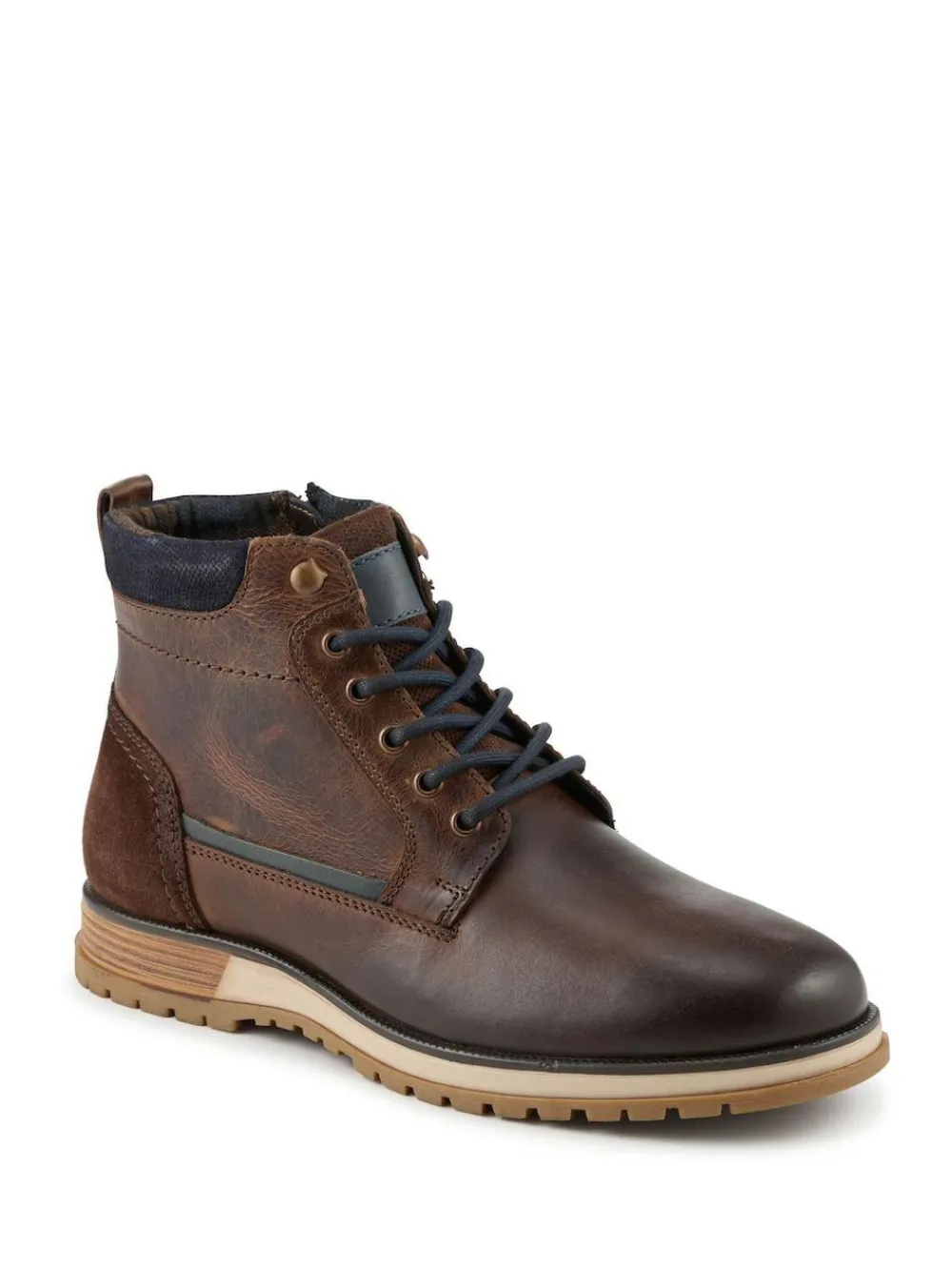 Pavers Wide Fit Leather Boots With Grip Sole^ Boots|Boots