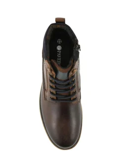 Pavers Wide Fit Leather Boots With Grip Sole^ Boots|Boots