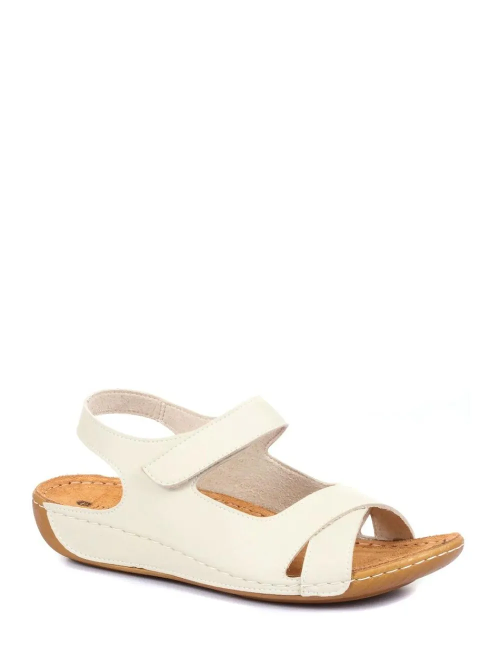 Pavers Ladies Touch Fasten Sandals^Women Flats