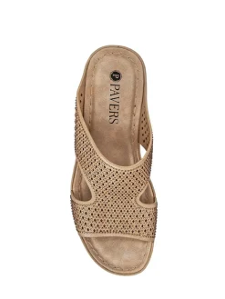 Pavers Tall Wedge Heel Mules^Women Heels