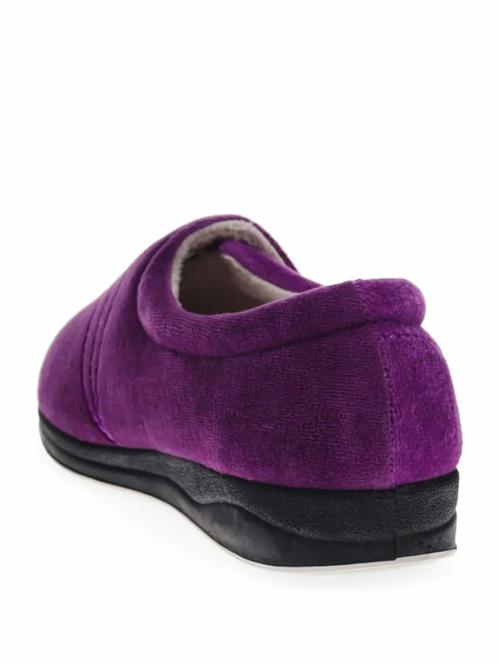 Pavers Wide Fit Ladies Touch Fasten Full Slippers With Permalose Sole^Women Slippers