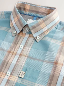 Next Regular Fit Short Sleeve Easy Iron Button Down Oxford Shirt^ Shirts