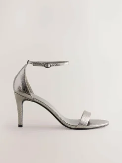 Sale Next Forever Comfort® Strappy Heeled Sandals Pewter