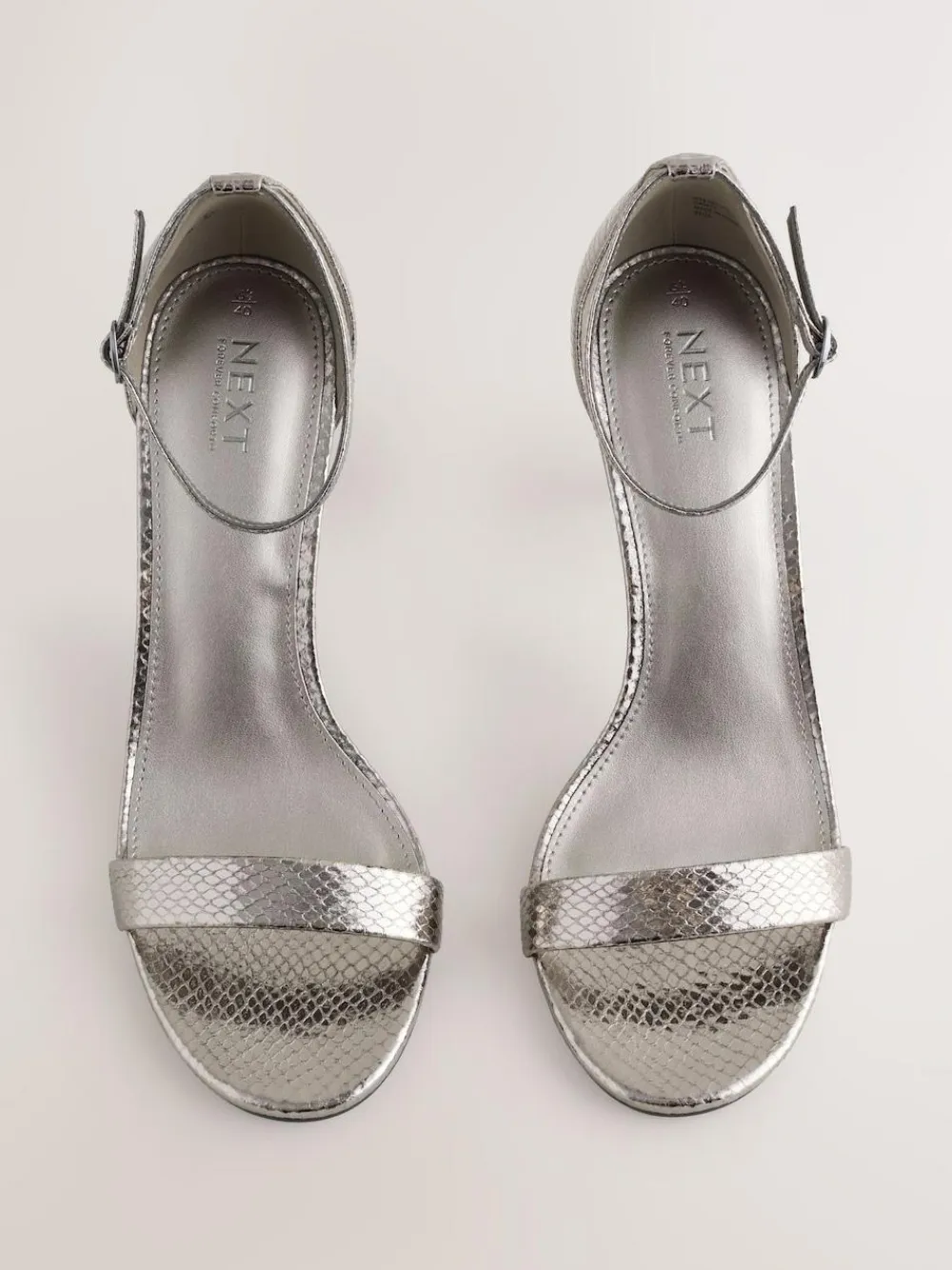 Sale Next Forever Comfort® Strappy Heeled Sandals Pewter
