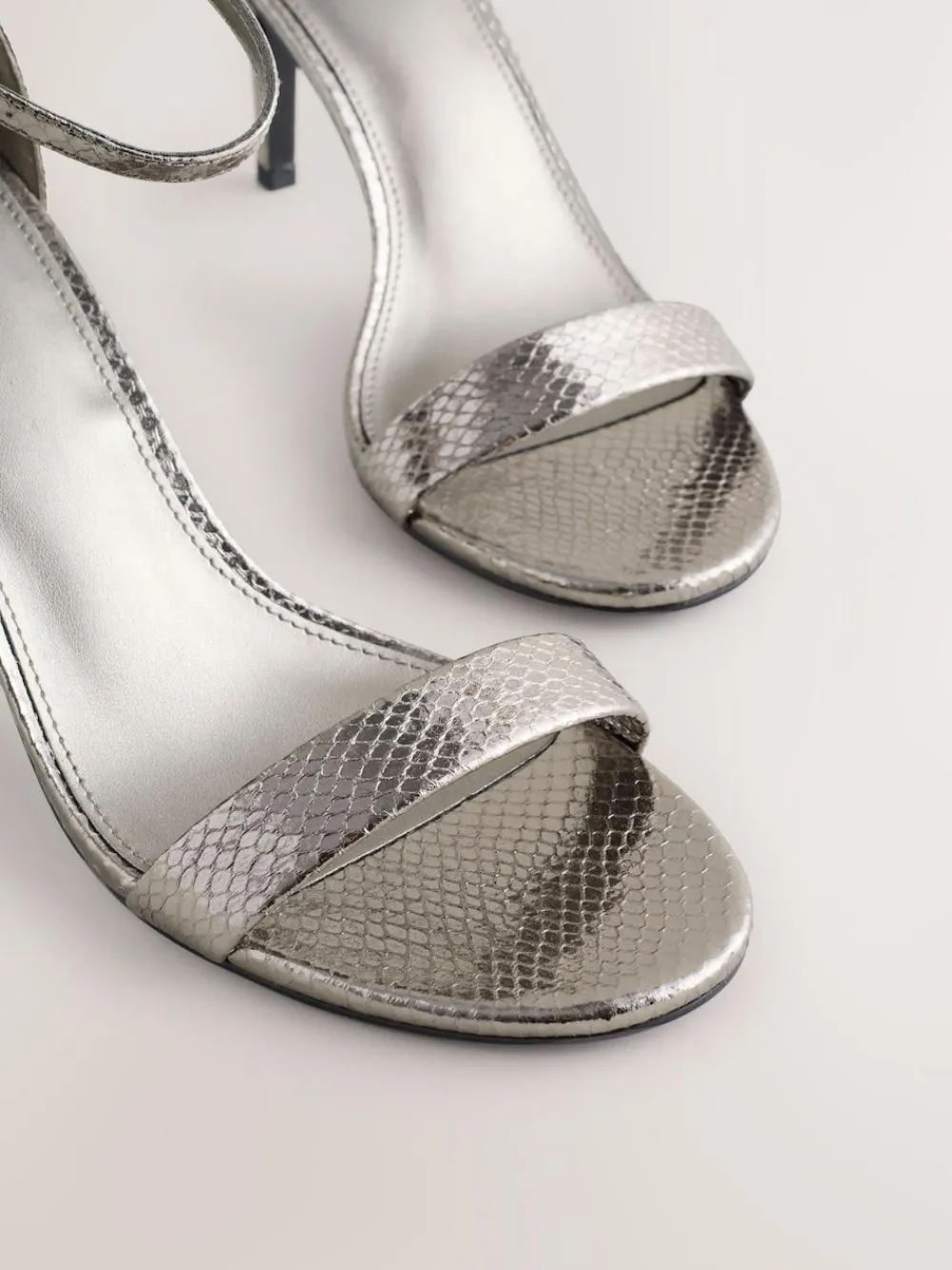 Sale Next Forever Comfort® Strappy Heeled Sandals Pewter