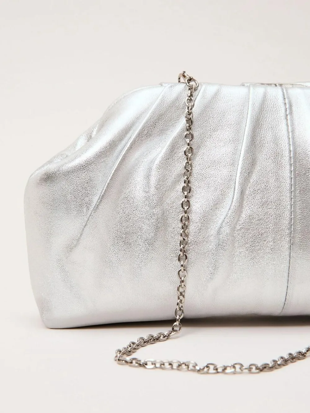 Phase Eight Silver Pouch Clutch Bag^Women Bags