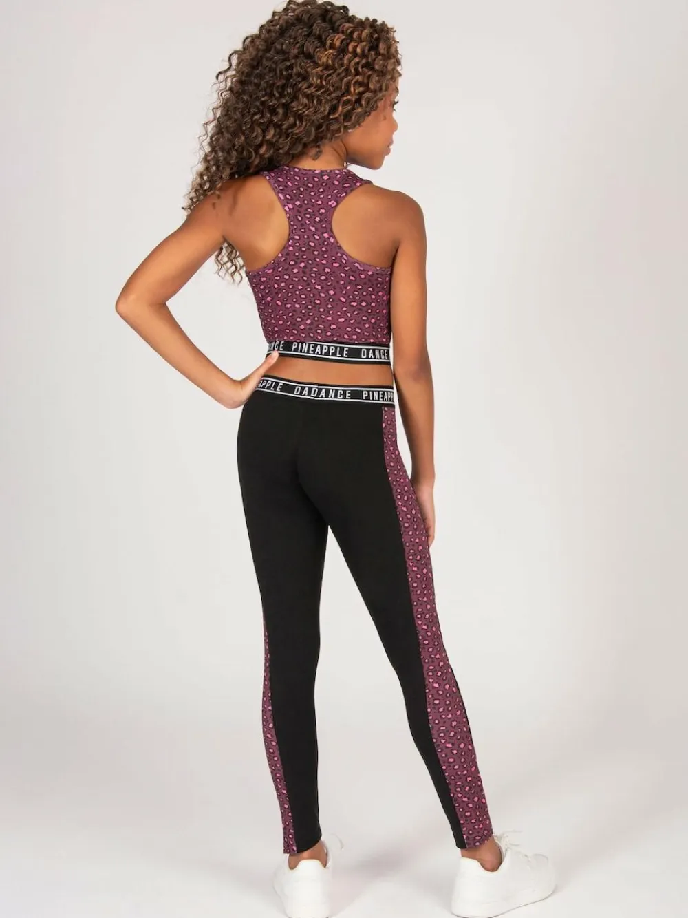 Pineapple Animal Girls Leopard Print Midi Crop Top^ Bras & Crop Tops