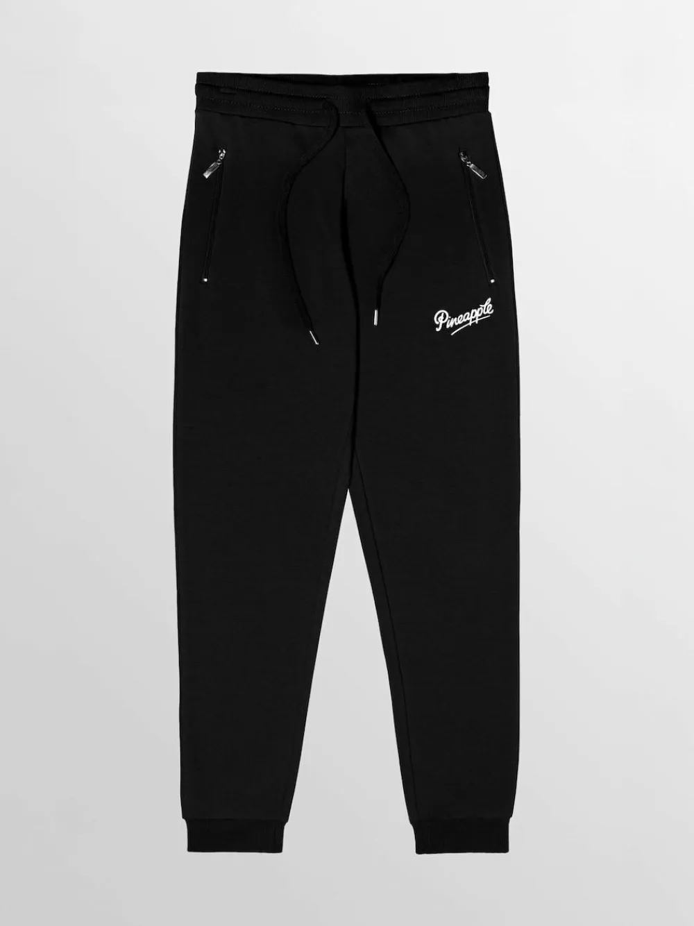 Pineapple Black Skinny Zip Joggers^Women Loungewear