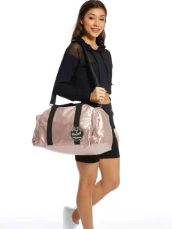 Clearance Pineapple Mini Holdall Dance Kit Bag Rose Gold Pink