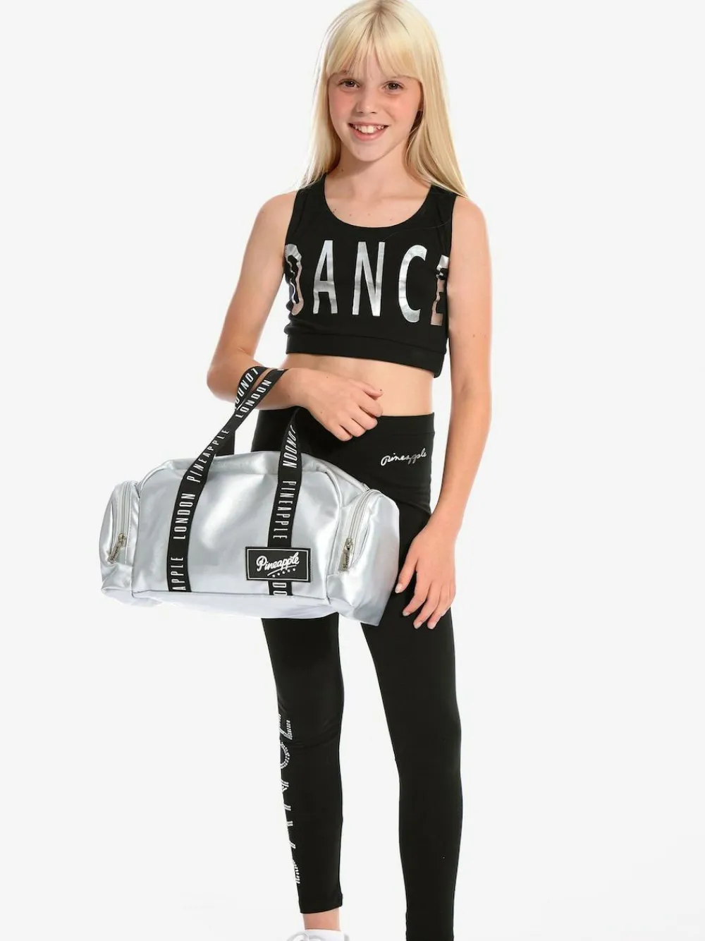 Hot Pineapple Holdall Dance Kit Bag Silver