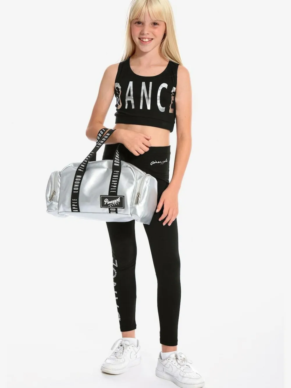 Hot Pineapple Holdall Dance Kit Bag Silver