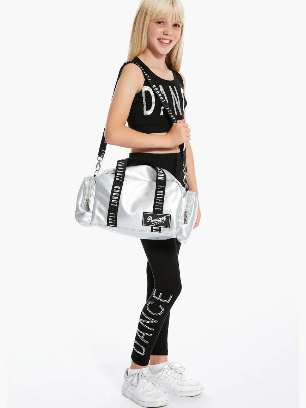 Hot Pineapple Holdall Dance Kit Bag Silver
