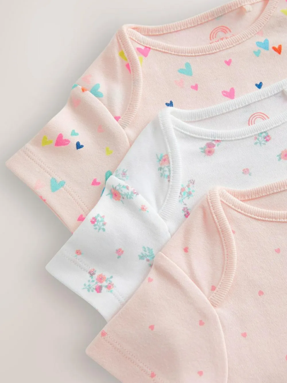 Next Pink 3 Pack Hip Dysplasia Short Sleeve Baby Bodysuits^ Bodysuits & Vests|Vests