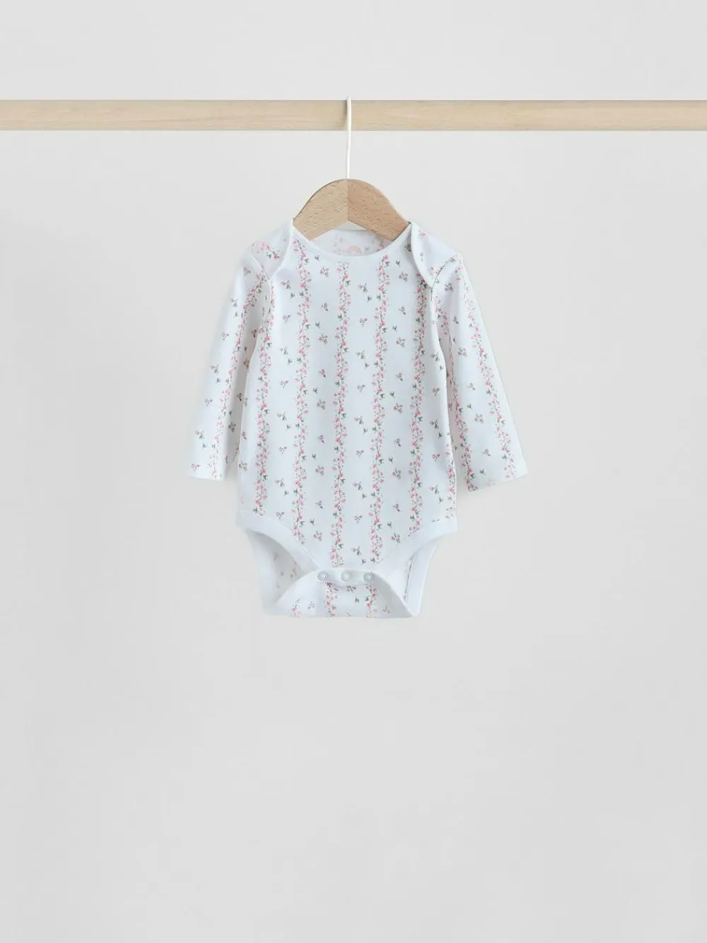 Sale Next Pink 7 Pack Long Sleeve Baby Bodysuit