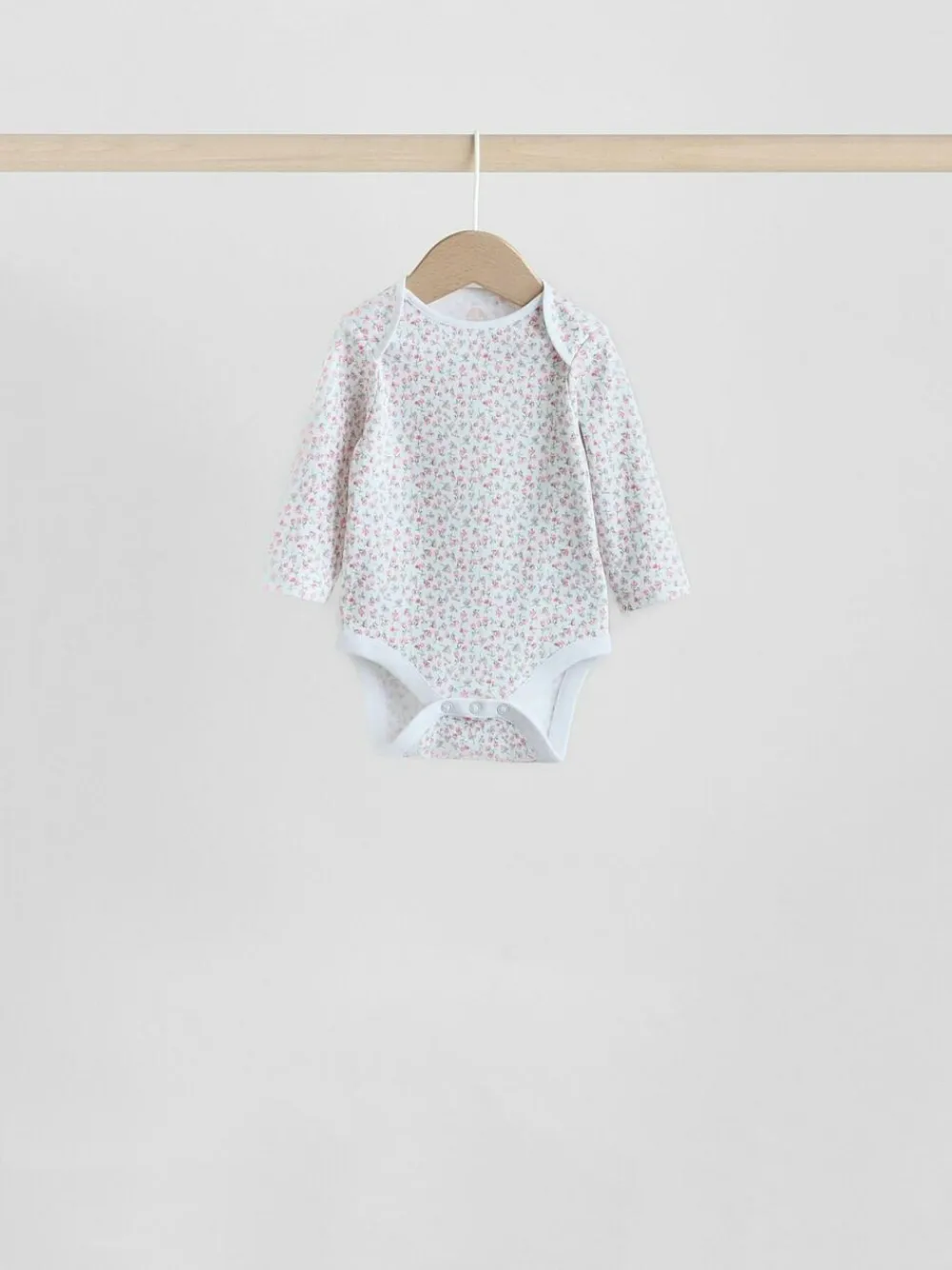 Sale Next Pink 7 Pack Long Sleeve Baby Bodysuit