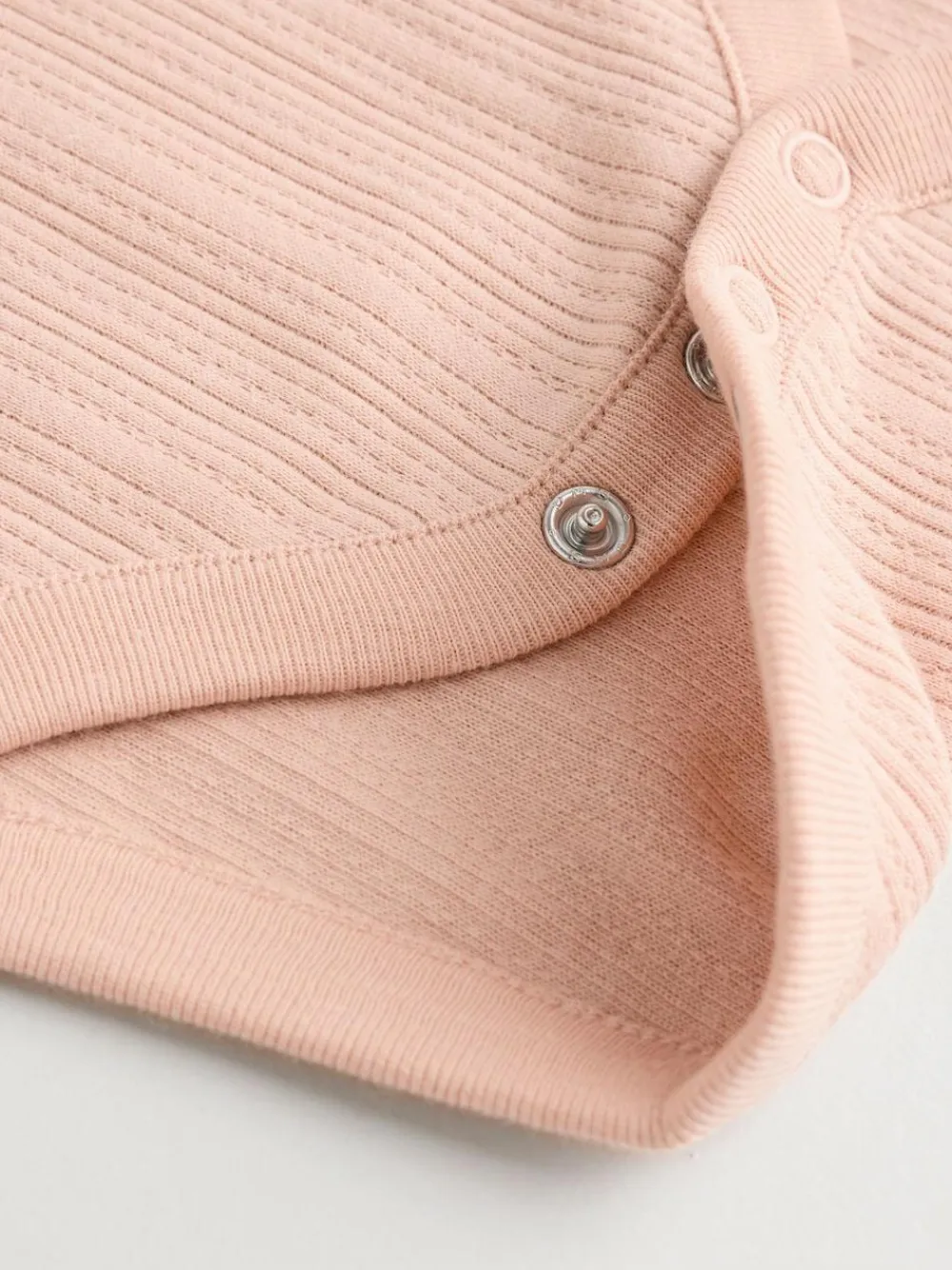 Online Next 5 Pack Vest Pointelle Baby Bodysuits Pink