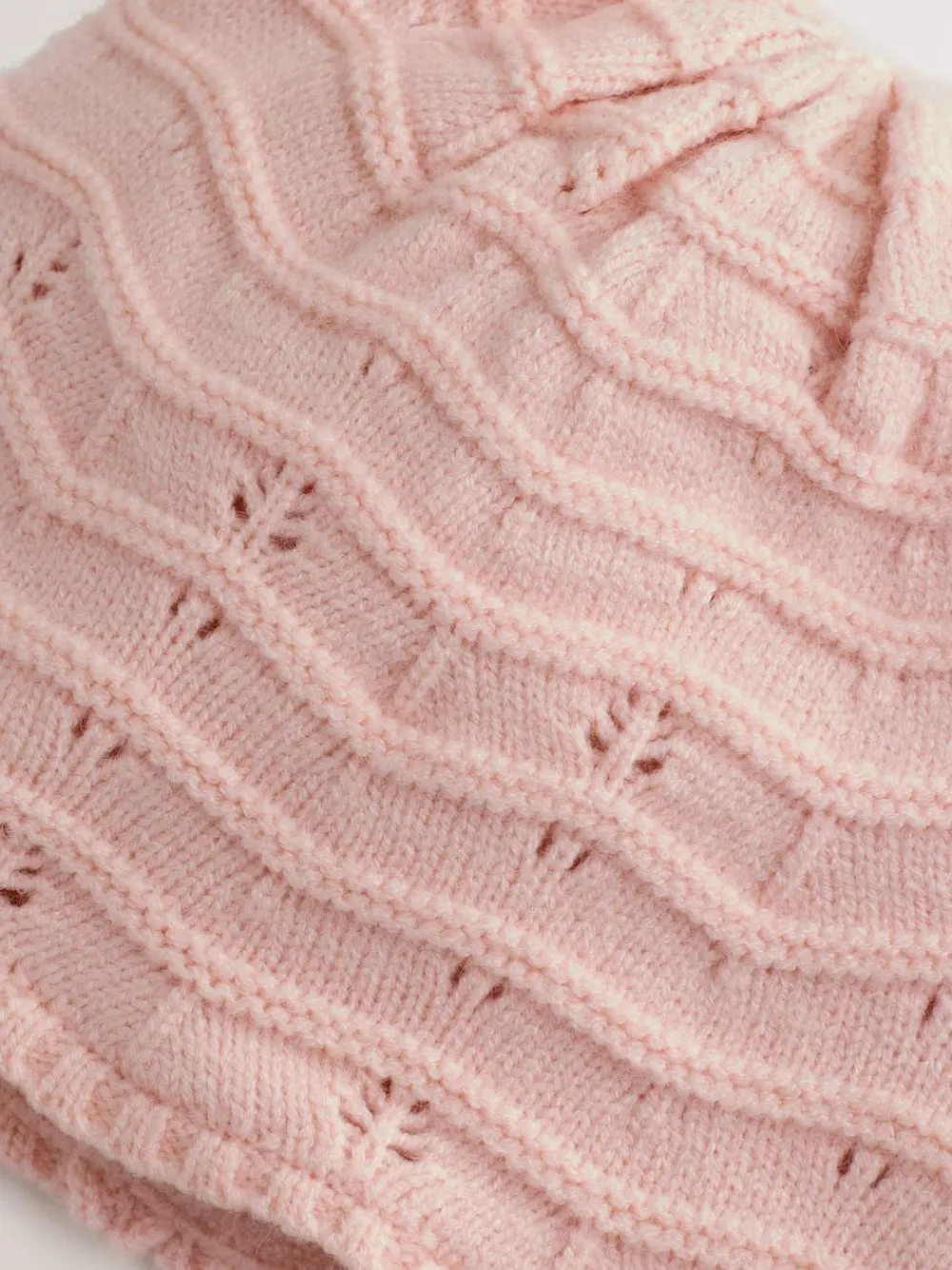 Discount Next Baby Pointelle Double Pom Trapper Hat (0mths-2yrs) Pink