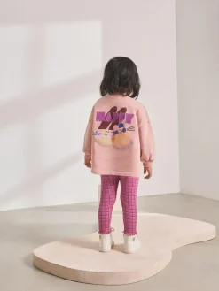 Outlet Next Pink Bunny Long Sleeve Top and Leggings Set (3mths-7yrs)