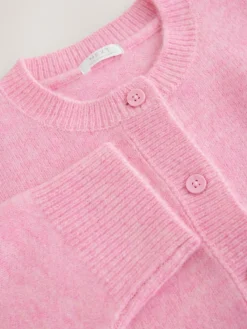 Hot Next Pink Button Up Cardigan (3-16yrs)