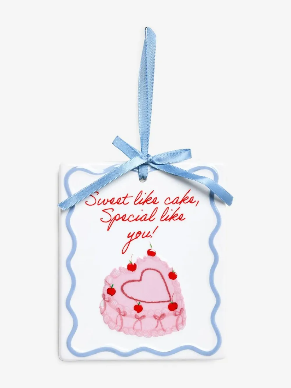 Hot Next Pink Ceramic Sweet Like Cake Hanging Decoration