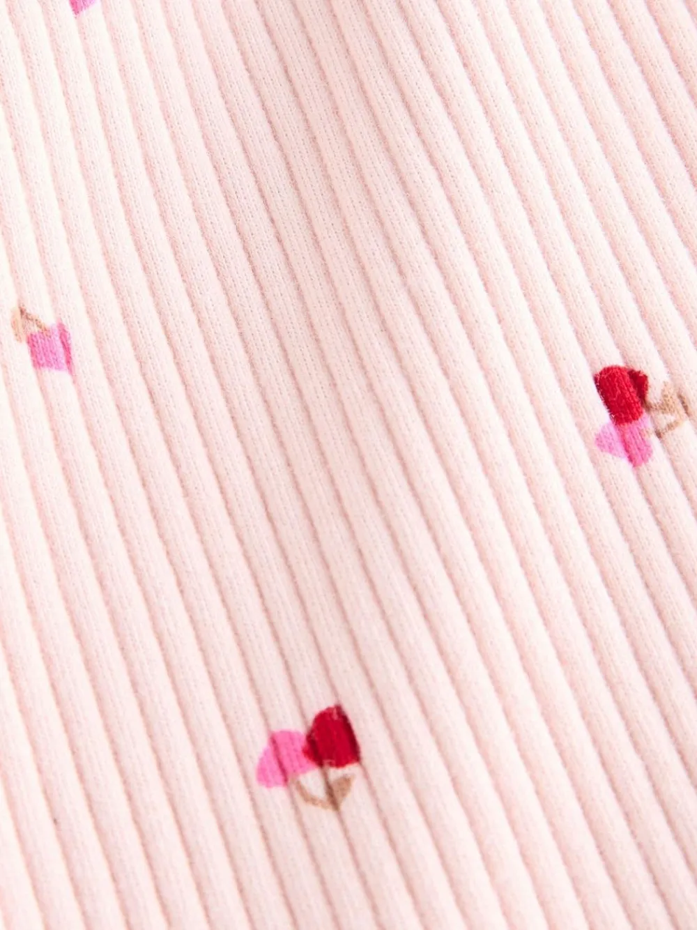 Best Next Pink Cherry Hearts Rib Flare Leggings (3mths-7yrs)
