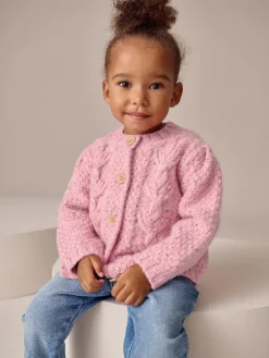Next Chunky Knit Bobble Cardigan (3mths-10yrs)^ Baby Winter Clothing|Knitwear