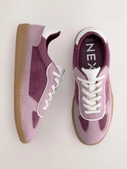 Next Pink Cord Forever Comfort® Lace-Up Trainers^Women Sneakers